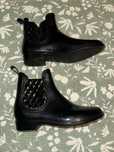 Botins pretos impermeáveis e quentinhos T39