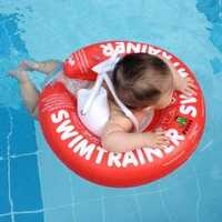 Круг для навчання дітей плаванню SWIMTRAINER, 3міс.- 4 роки - червоний