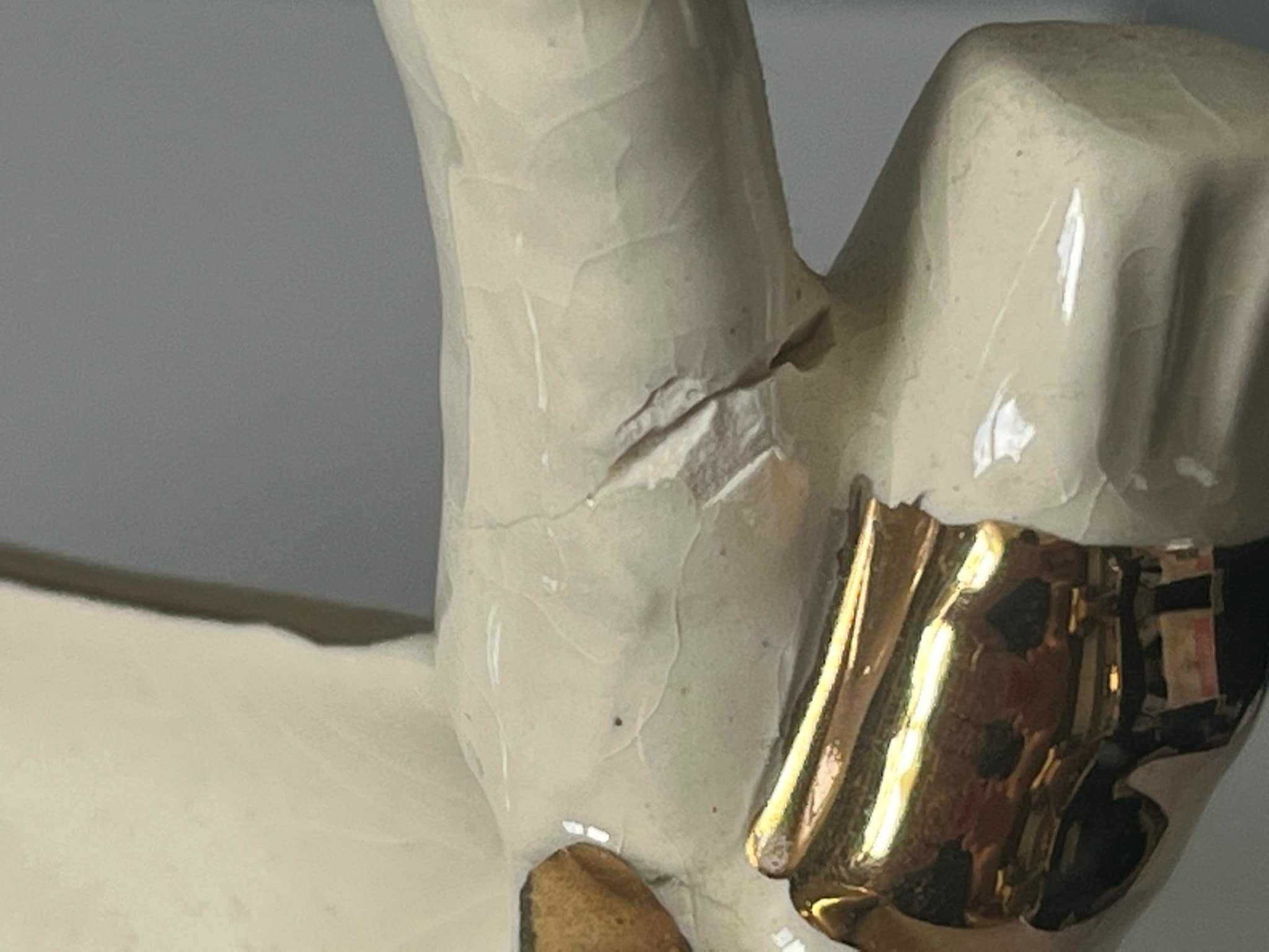 Porcelanowy koszyk sygnowany na słodycze owoce