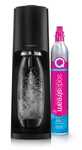 Saturator Sodastream Terra Czarny + Nabój z gazem CO2 + 2x Butelka