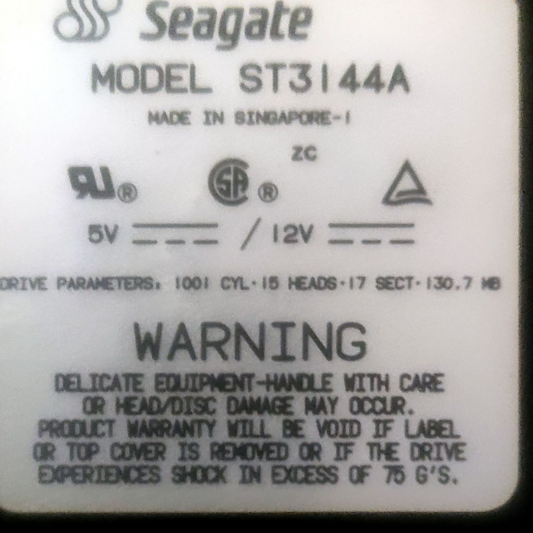 Продам раритет диск seagate gt3144a