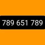 Złoty numer 789.651.789