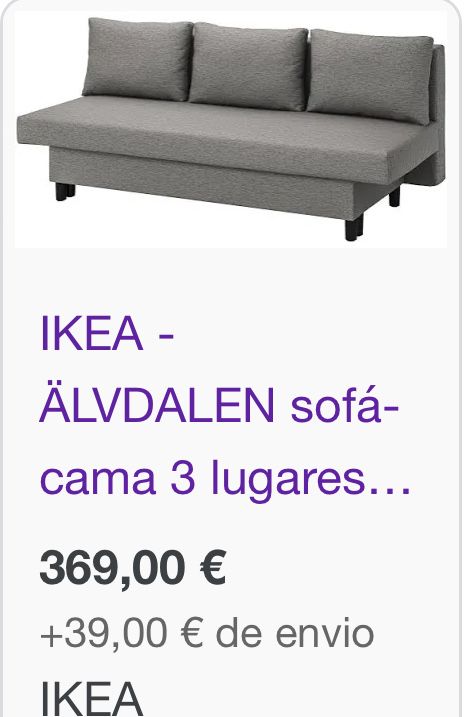 Sofa cama ikea ALVDALEN