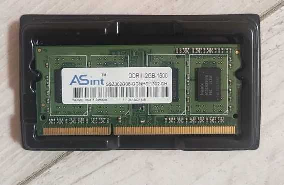 Оперативна пам'ять SODIMM DDR2 / DDR3 2GB