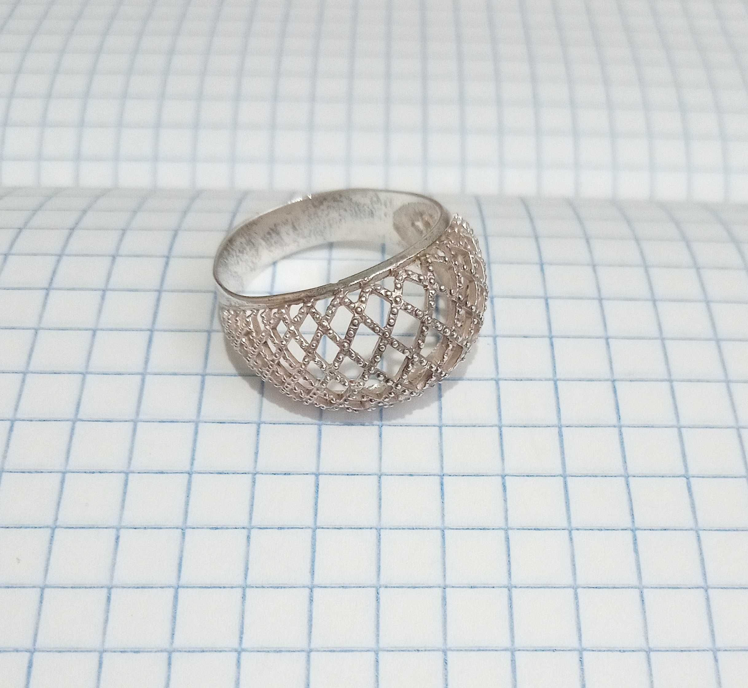Кільце кольцо перстень срібло 925 проба (18,5 р) СРСР