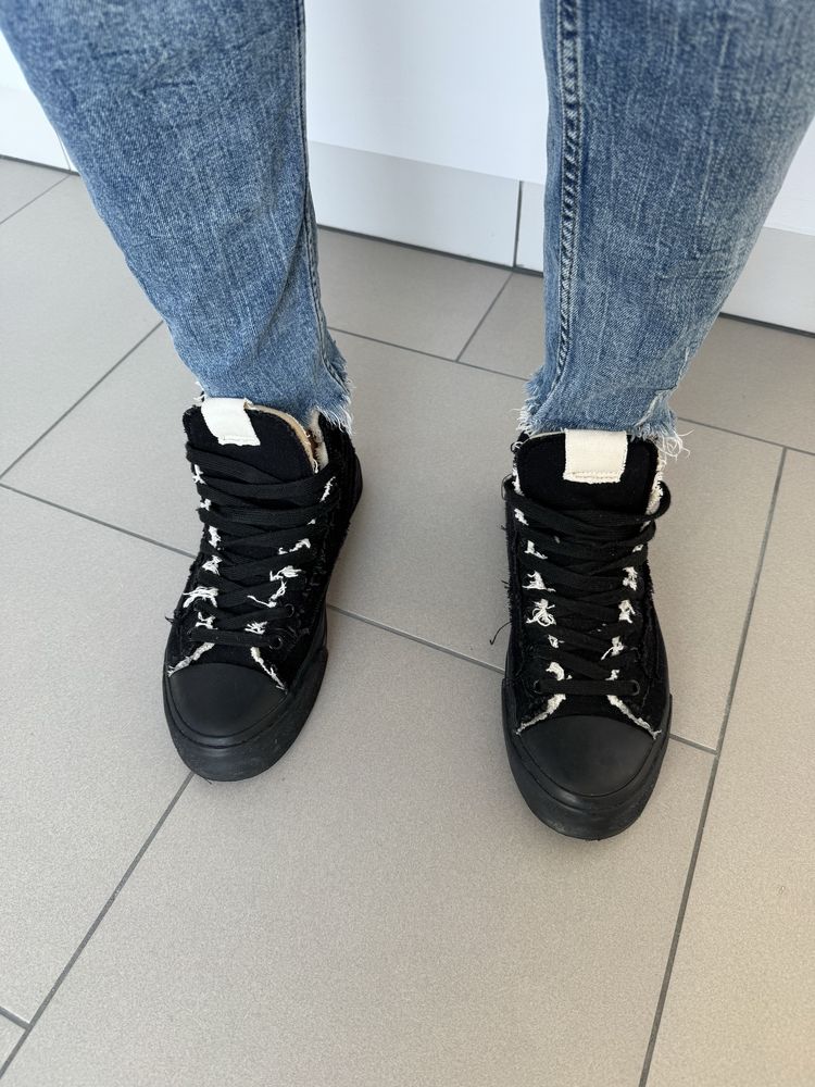 Czarne sneakersy męskie Zara