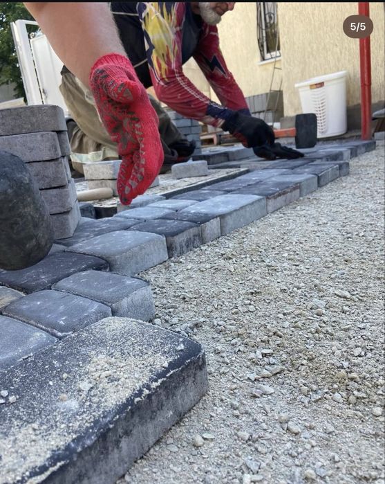 Укладка тротуарной плитки