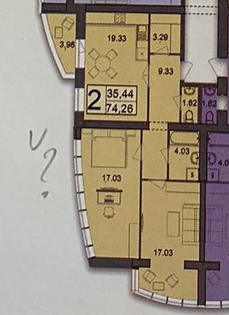 Продам 2к квартиру в Центрі, Спорт Сіті, 74м2, 4 поверх. VRV ID: 33993