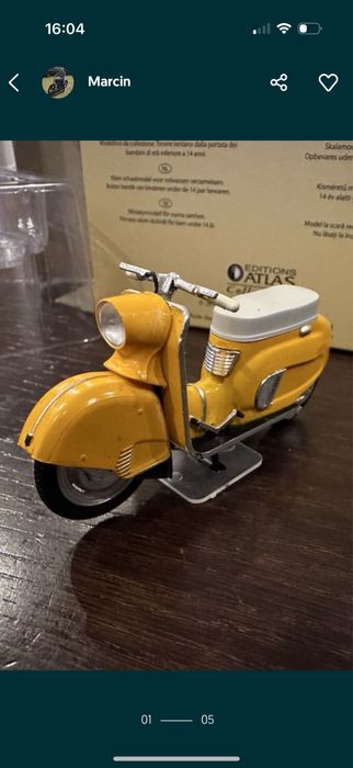 Model motocykla WFM OSA. 1-24