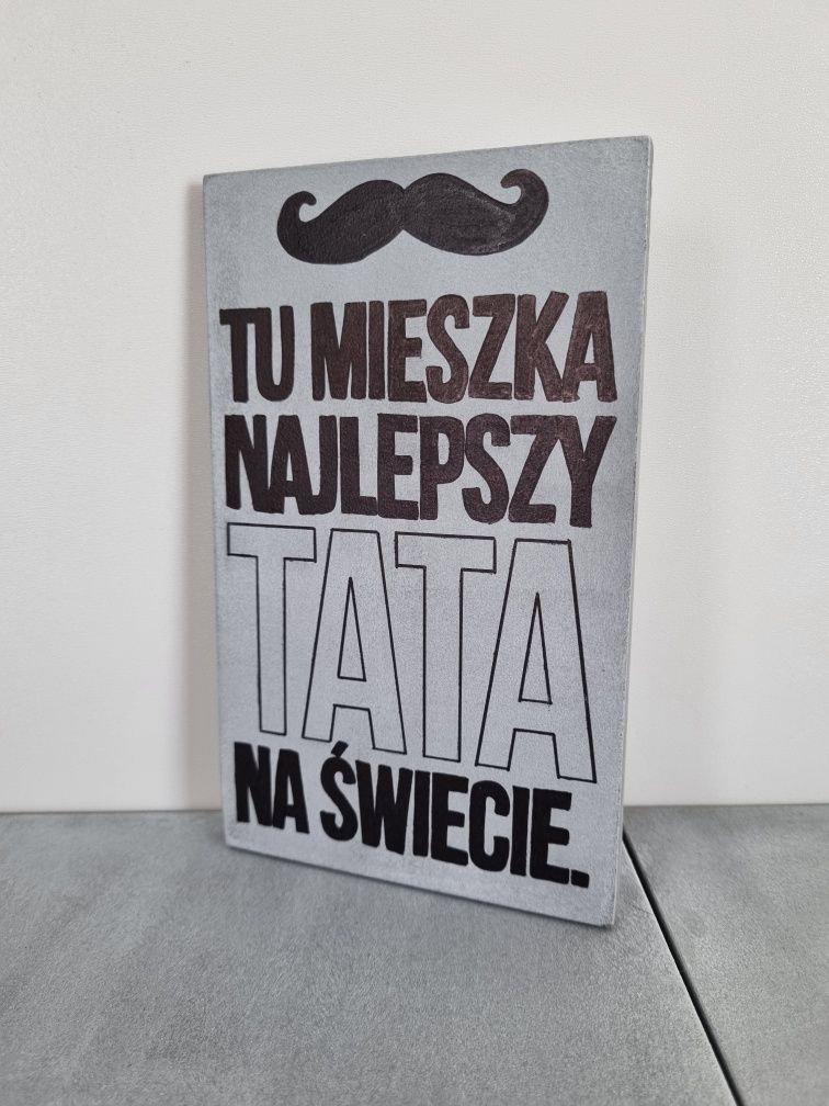 Dla taty tabliczka tata napis