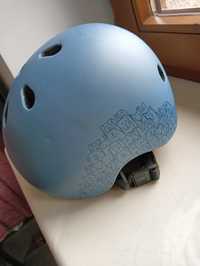 Kask Scoot&Ride niebieski w pieski