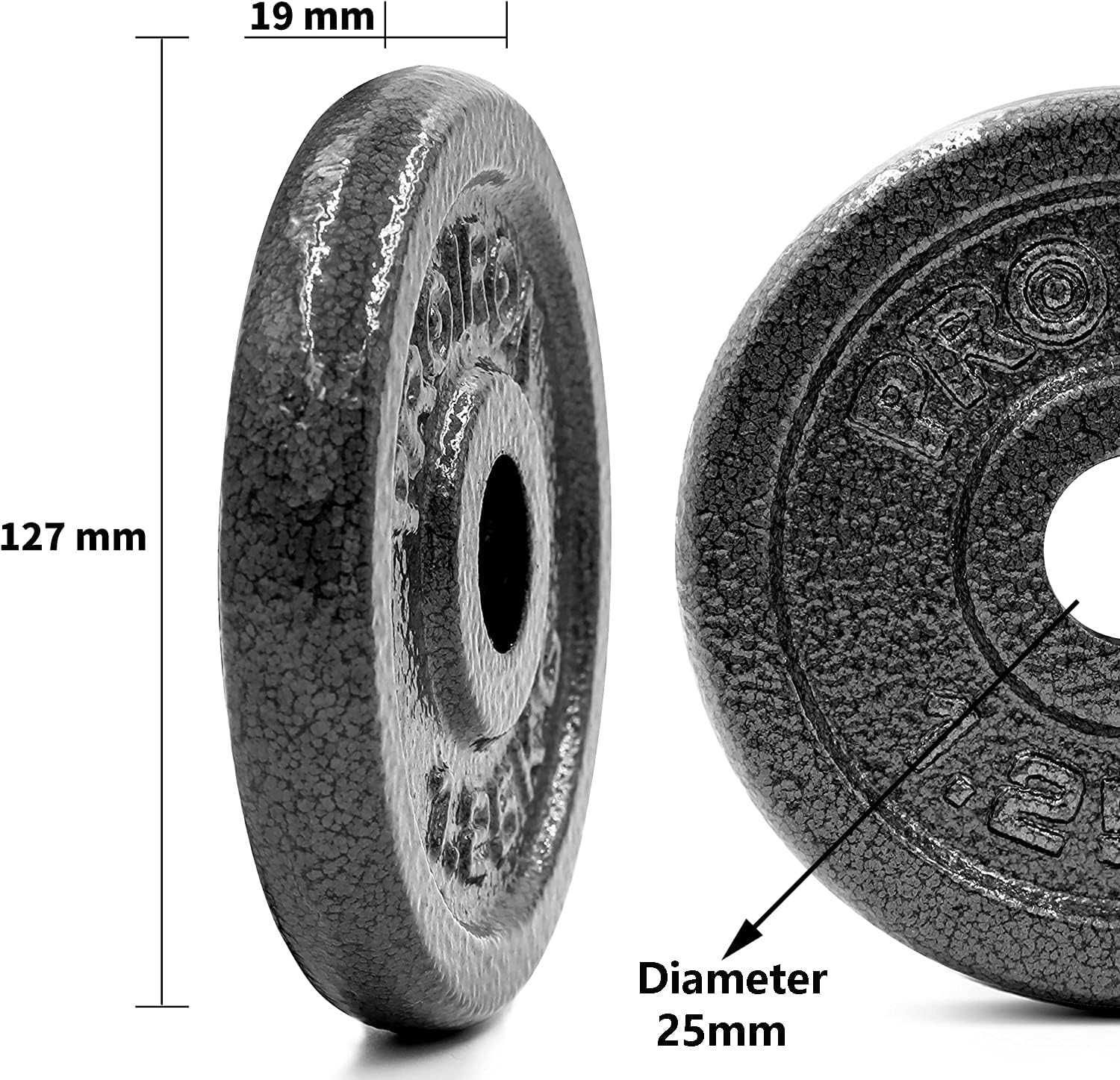 Nowe żeliwne ciężarki / hantle / 4x2,5kg / do sztangi !A166!
