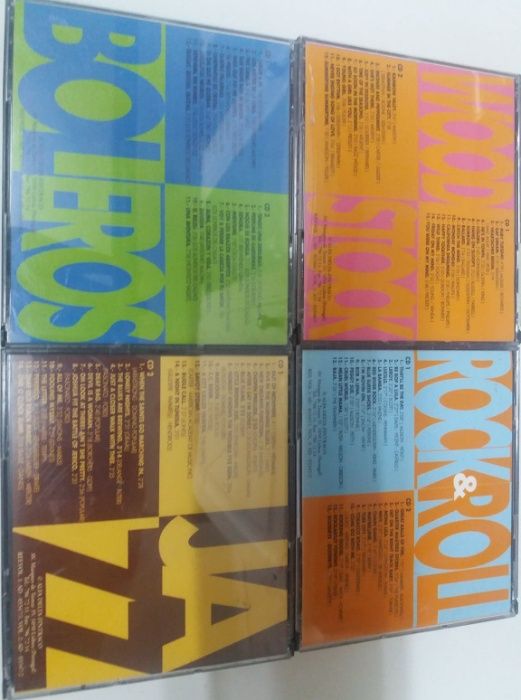 Cd's duplos selecção melhores temas Bolero, Jazz, Woodstock, Rock