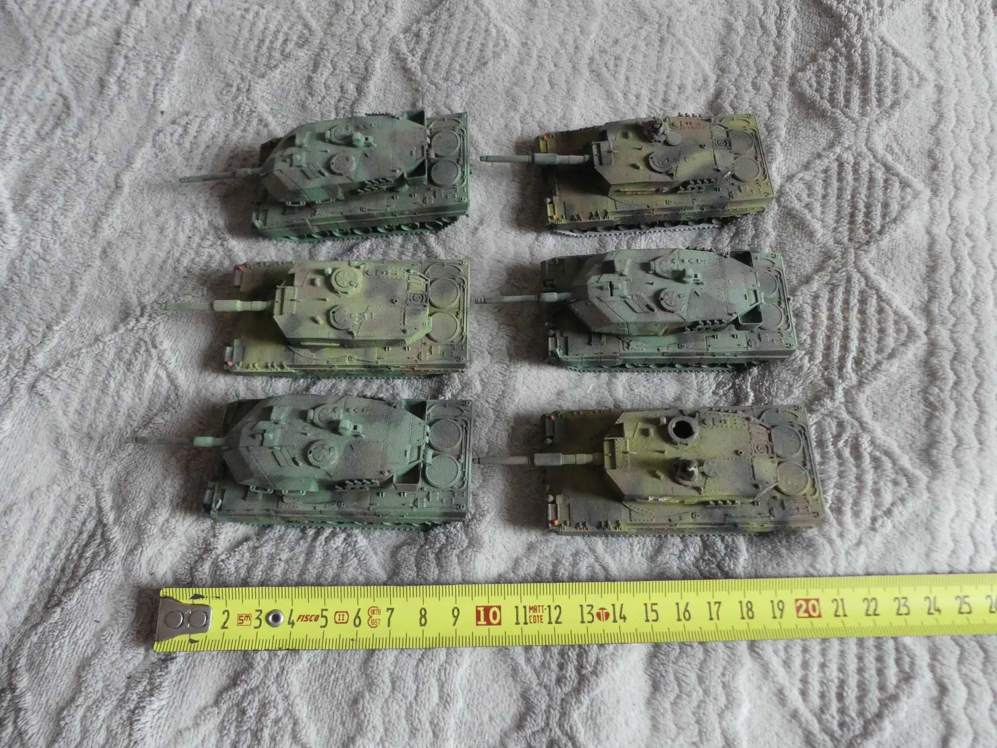 Model czołgów leopard skala H0 6 sztuk plastikowe