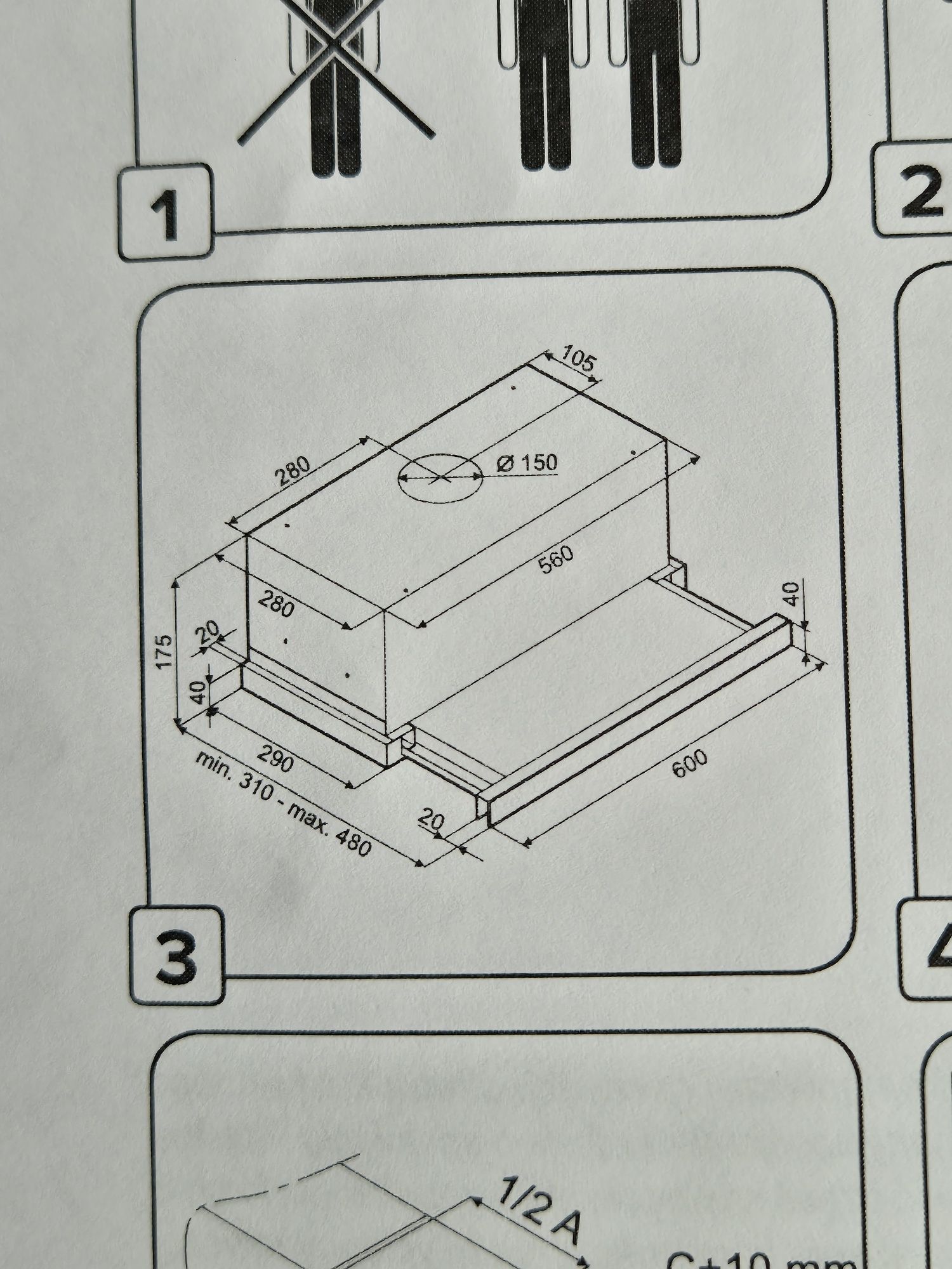 Nowy okap kuchenny VDB FL 60 BRW