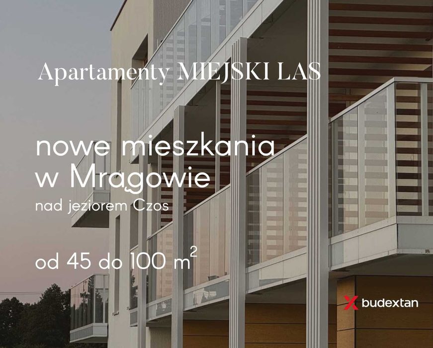Nowe mieszkanie 44m nad jeziorem Mrągowo Góra 4 Wiatrów Miejski Las 14