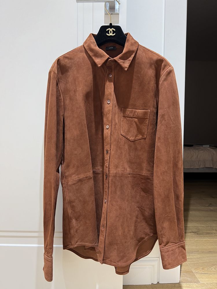 Joseph коричнева замшева сорочка куртка рубашка