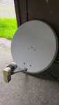 Antena satelitarna 50x58 z konwerterem na 2 wejscia.