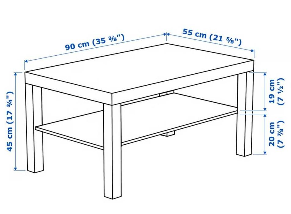 Mesa de centro para sala de estar.