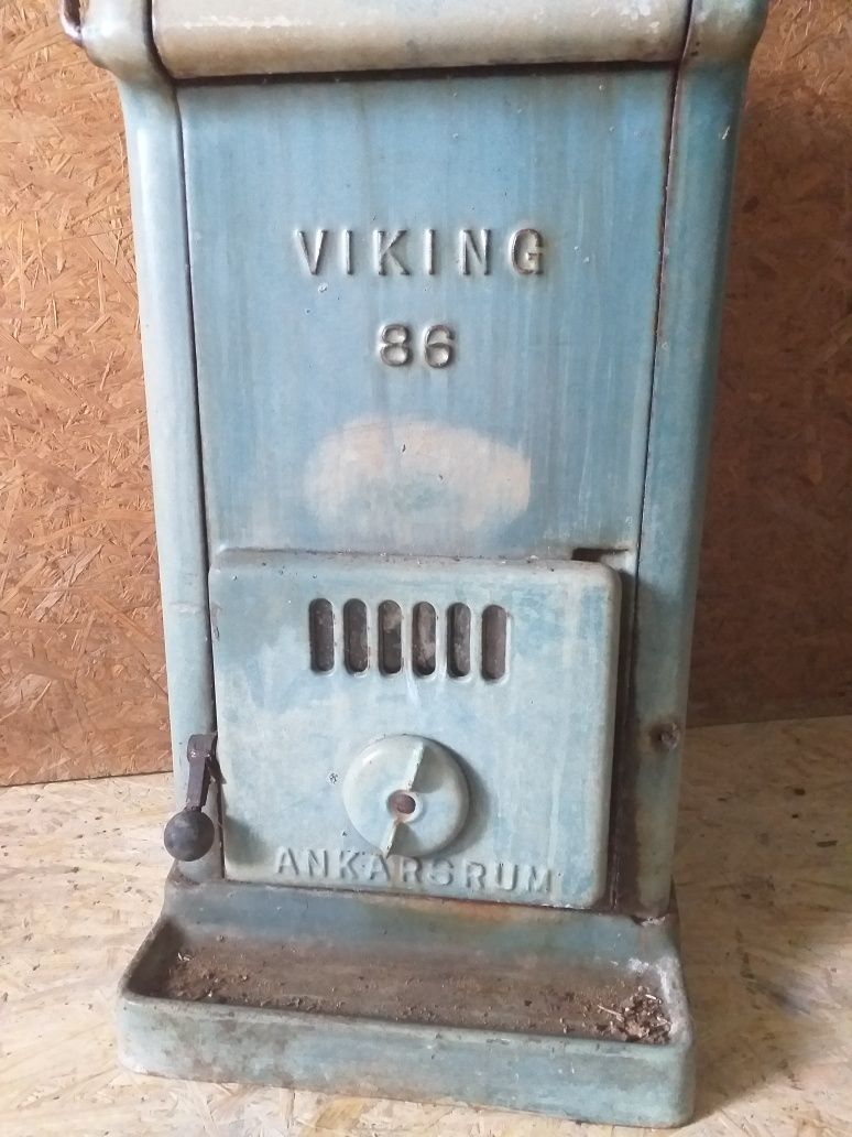 Zabytkowy piec Viking 86 koza Szwecja Sweden