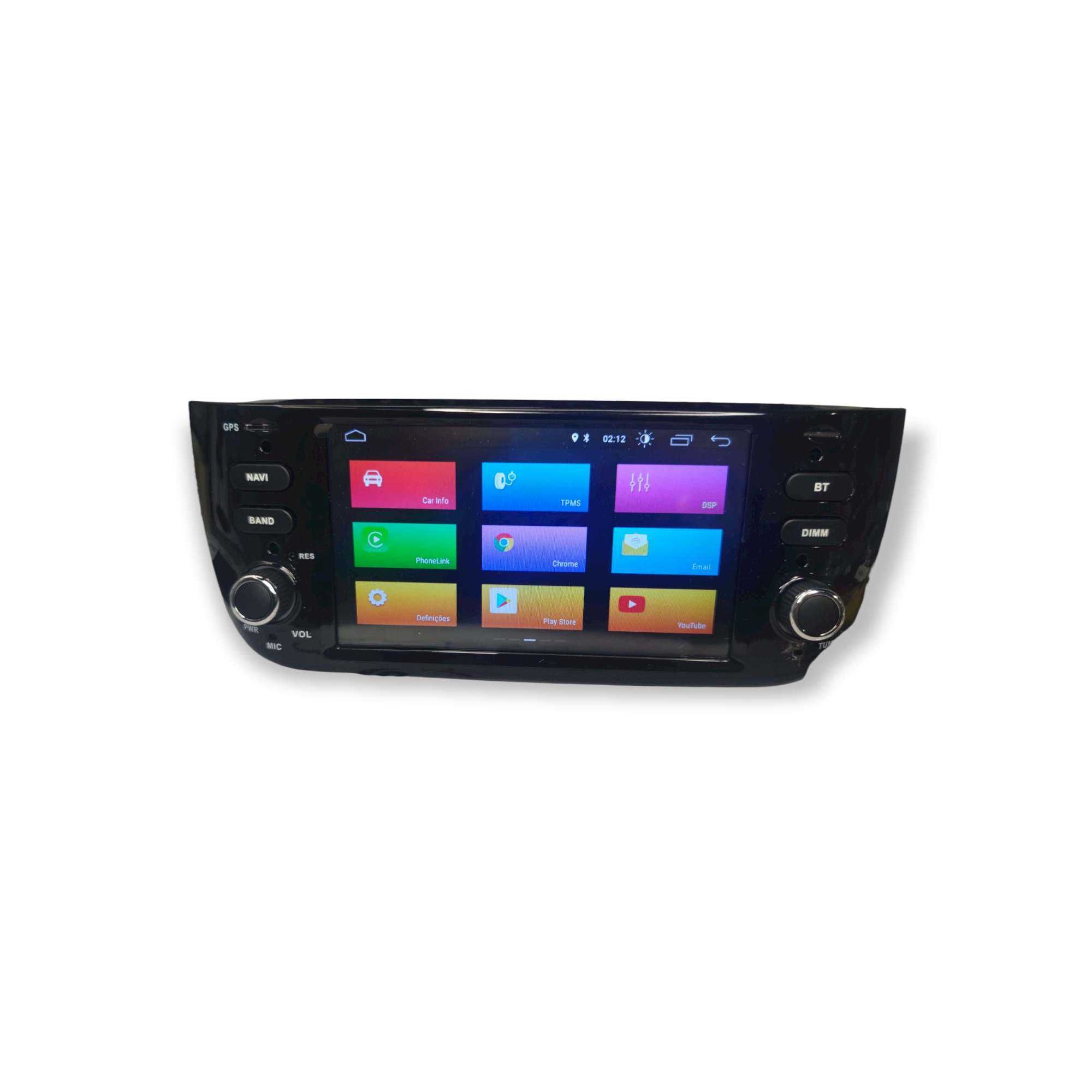 Radio 2 DIN Android 11 Fiat Punto EVO Grande Punto – GPS WIFI CarPlay