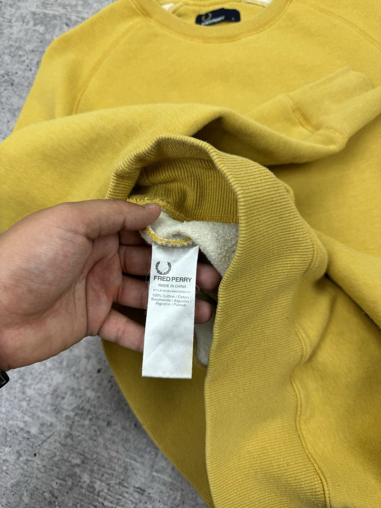 Повседневный кэжуал свитшот кофта с логотипом Fred Perry S размер