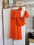 Komplet bluzka hiszpanka i spodnie wide leg rozmiar one size nowe