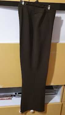 oliwkowy komplet garnitur damski ze spodniami