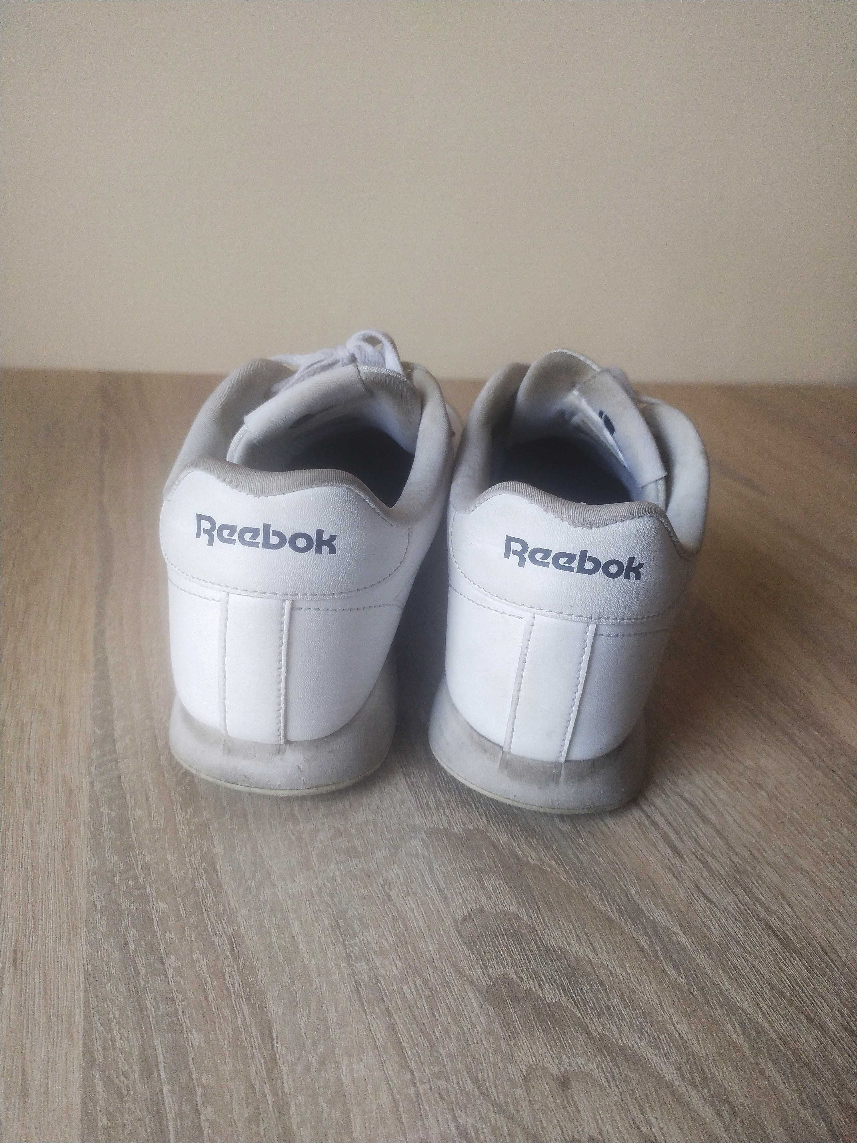 Białe skórzane buty sportowe , Reebok, rozmiar 38.5