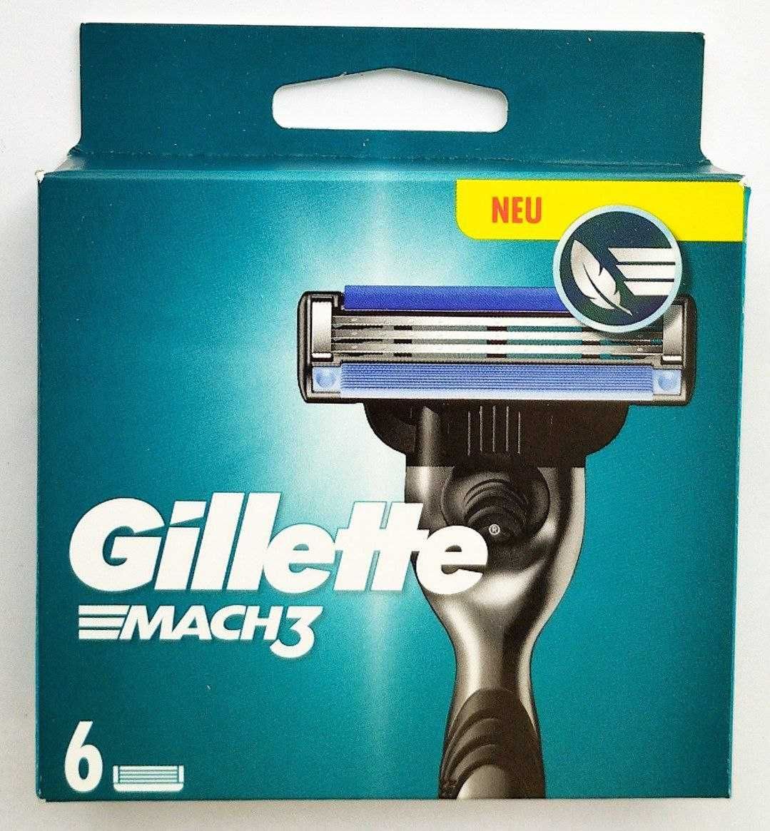 Gillette Mach3 леза для гоління 4,6,8,17,18 шт в упаковці Оригінал