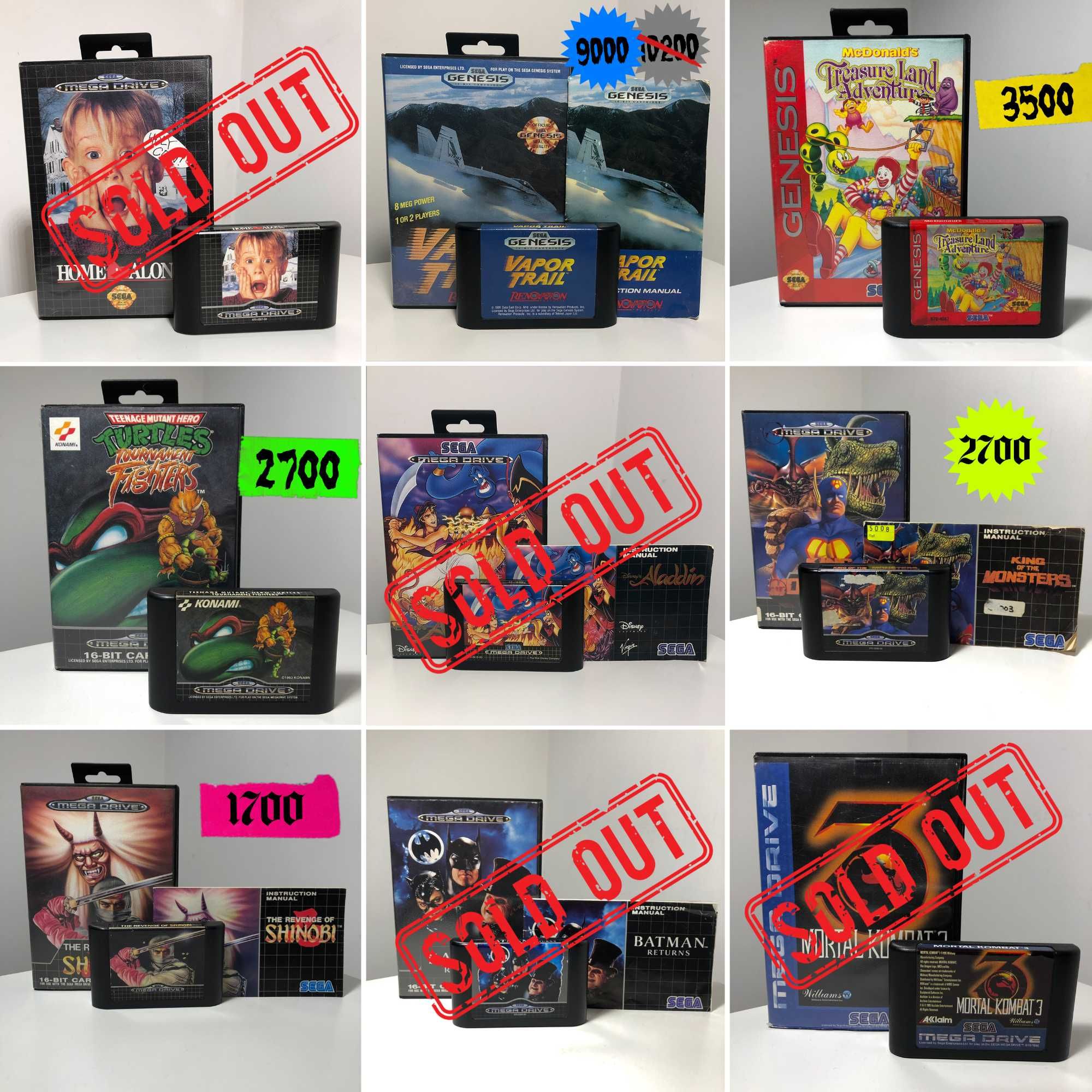 Sega Mega Drive Genesis Картриджи Игры Оригинал