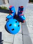 Rolki + kask dla dzieci (wrotkorolki) rozmiar 34-36