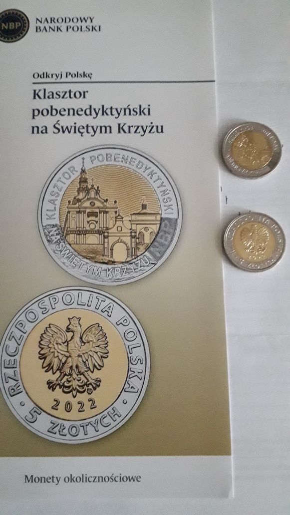 Sprzedam zestaw 5 monet okolicznościowych 5 zł