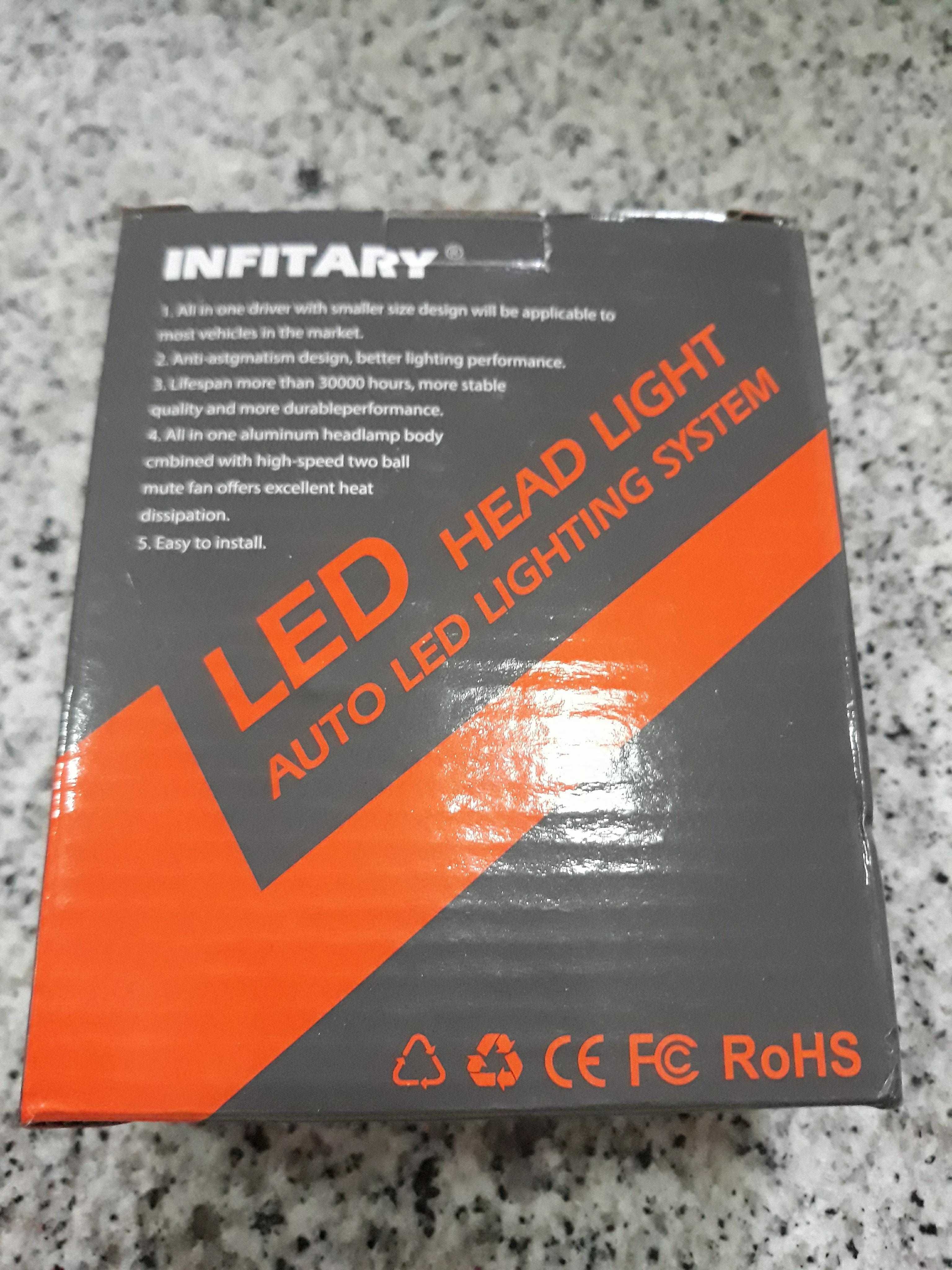 Kit LED H4 72w 6000k/6500k 16000Lms NOVO!!!