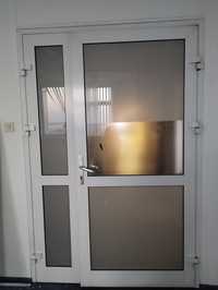 Drzwi aluminiowe wewnętrzne 145cm/217cm