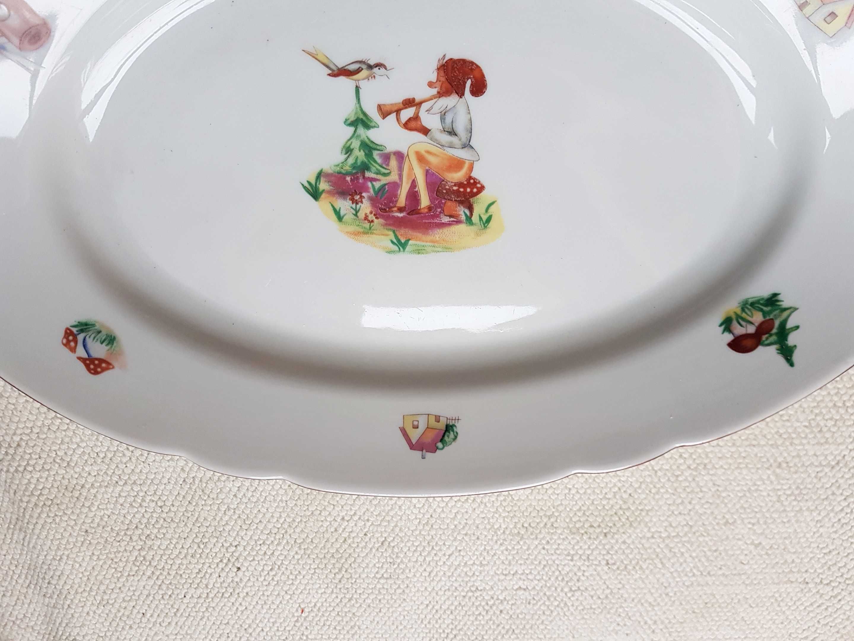 Ćmielów półmisek porcelanowy baśnie