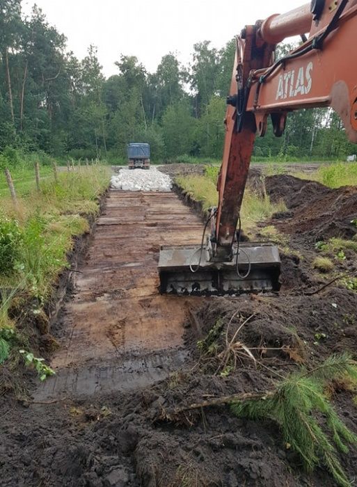 Wykop  Piasek Żwir Pospółka Gruz Kruszywo Ziemia Kopalniak Rozbiórka