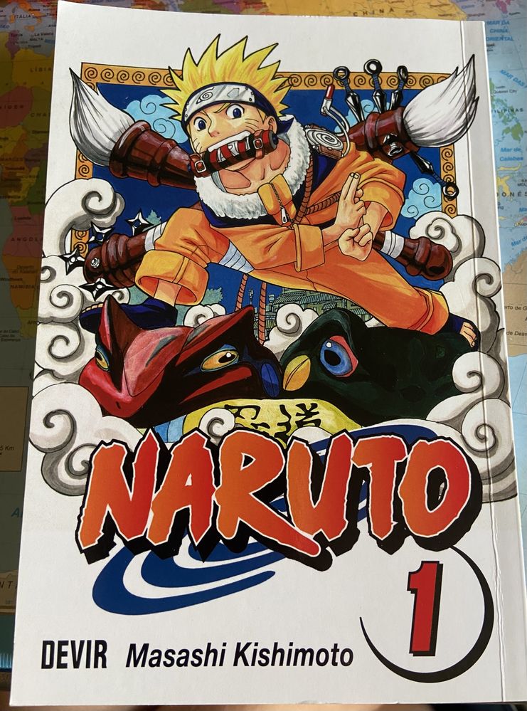 Livros Mangá My Hero Academia Volumes 1-4 e Naruto Volume 1-2