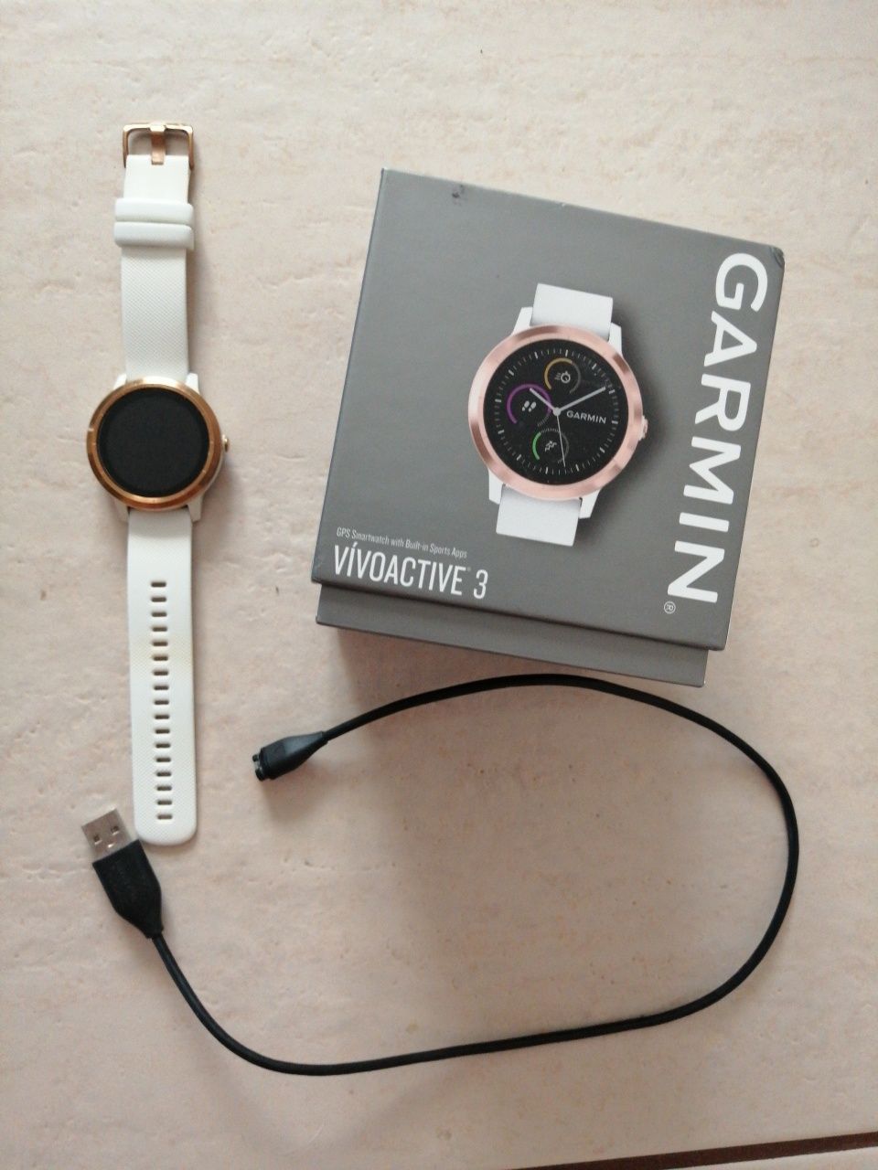 Zegarek Garmin Vivoactive 3 Rose Gold