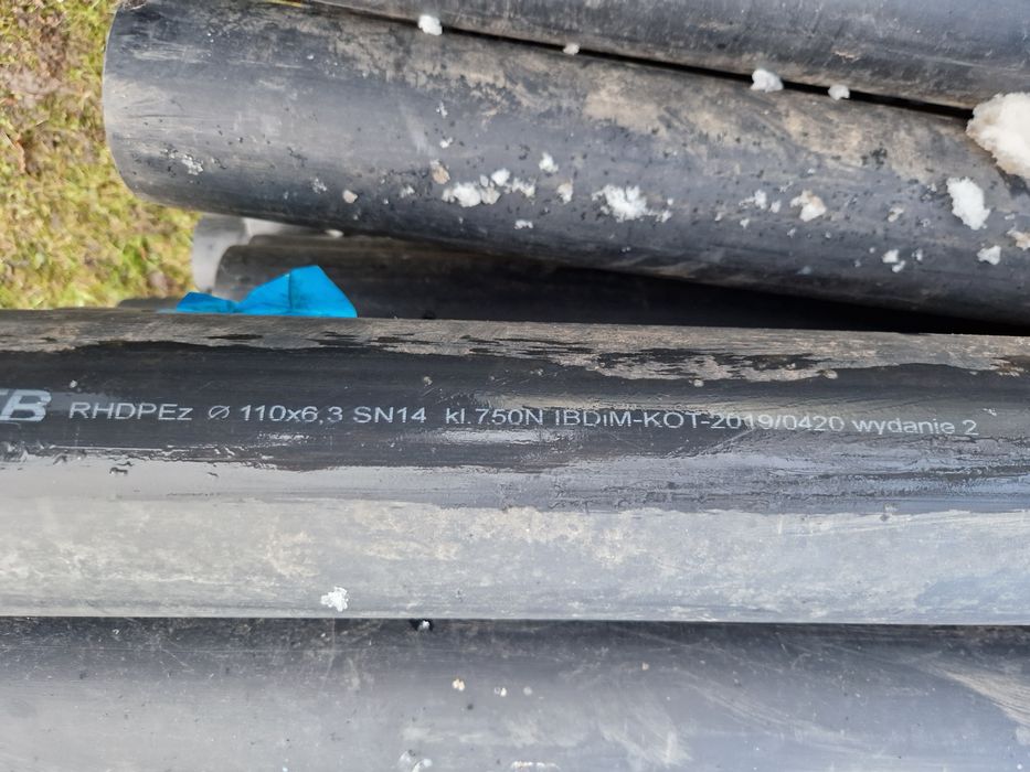 Rura HDPE 6 metrów 110x6,3 MTB Trzebińscy + TRANSPORT