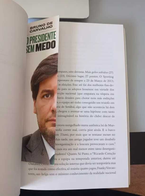 Livro Autografado Bruno de Carvalho "O Presidente sem Medo" - Sporting