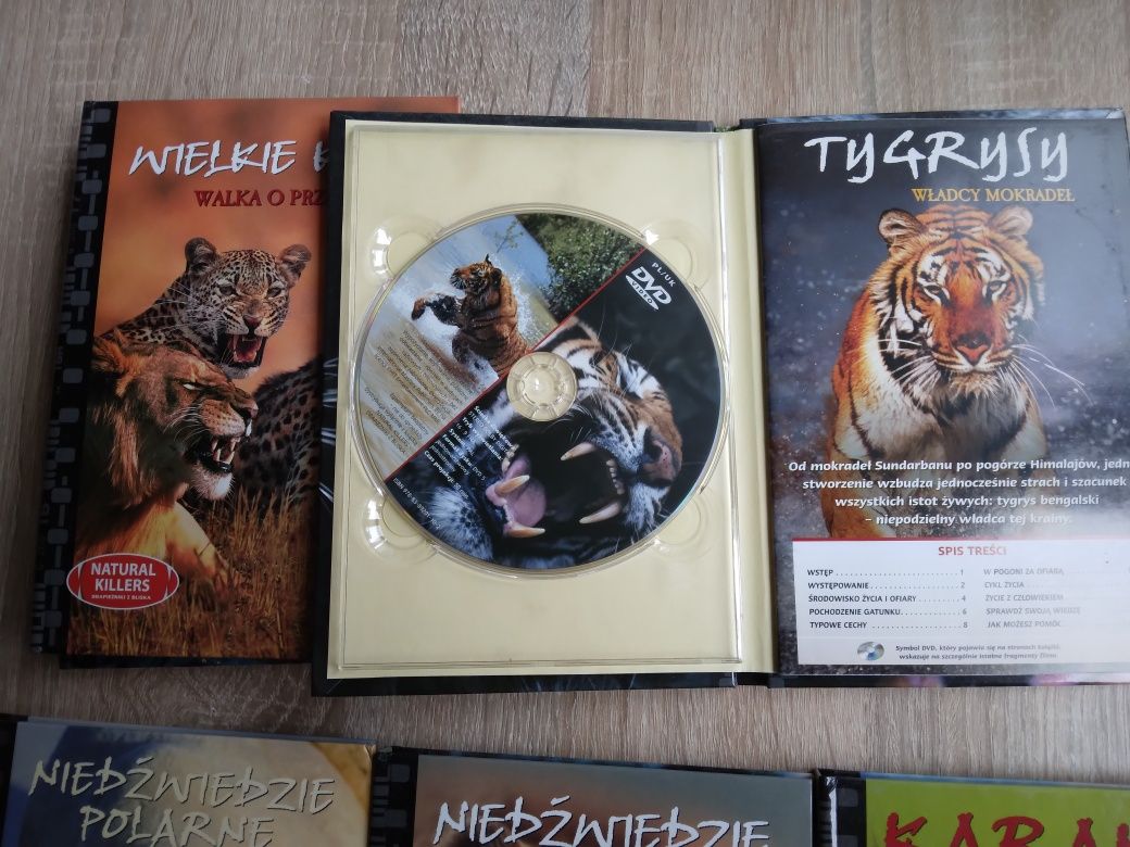 Zestaw filmów DVD o zwierzętach