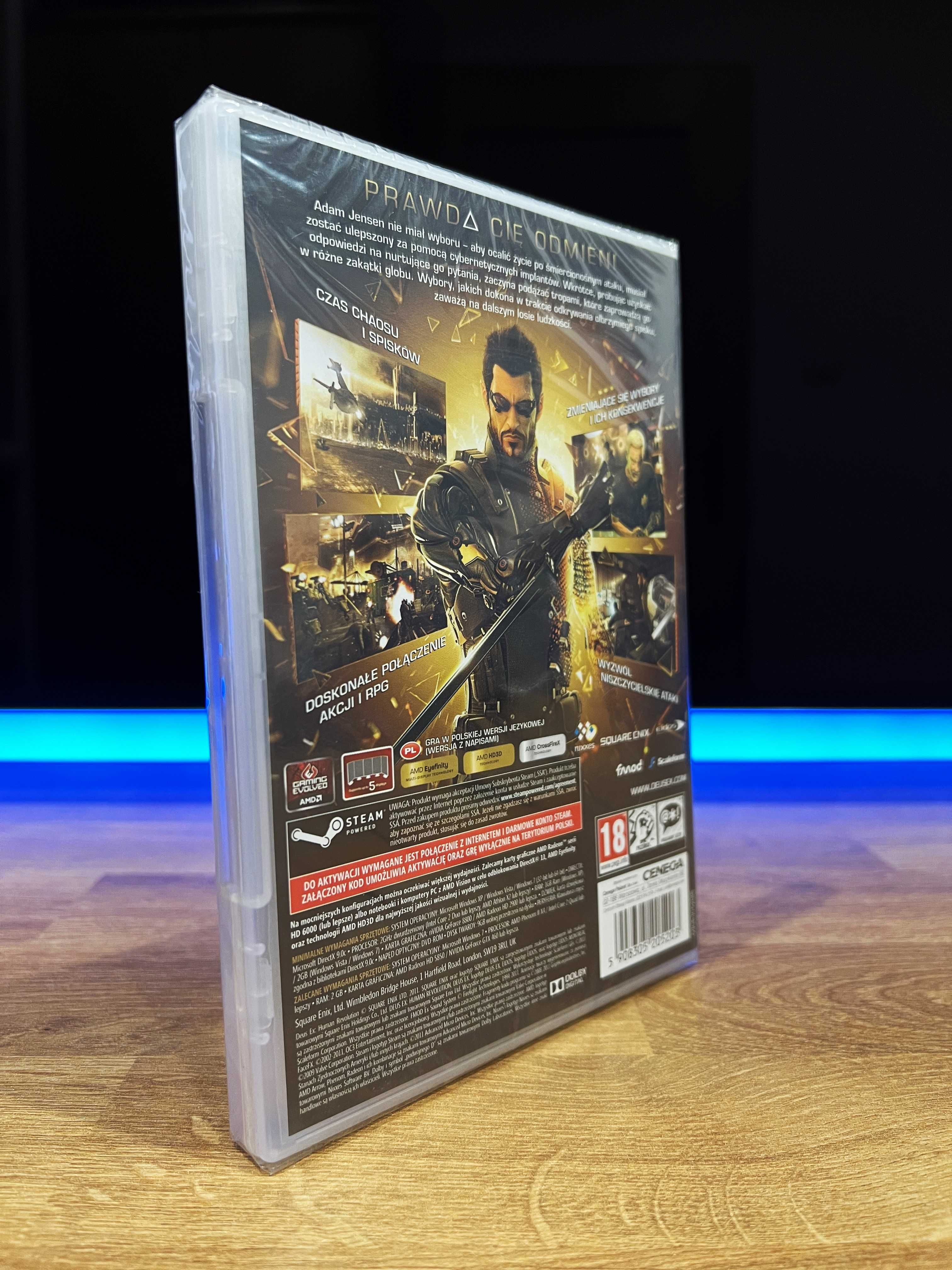 Deus Ex Human Revolution Nowa Folia (PC PL 2011) premierowe wydanie