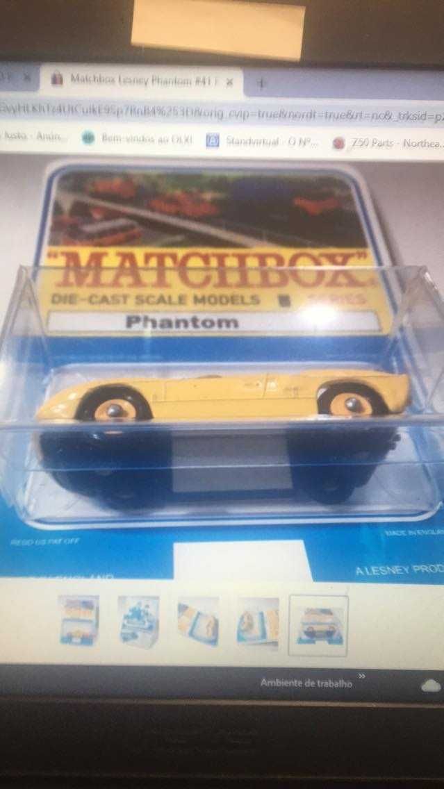 Ford GT Lesney Matchbox #41 yellow (restaurado ) esc 1/75