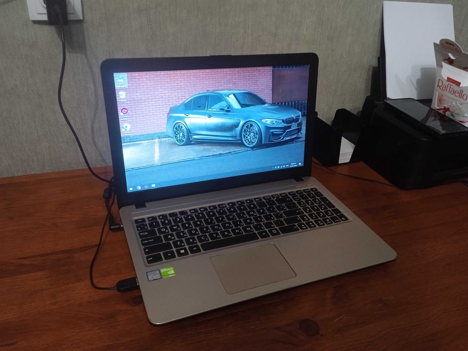 Ноутбук ASUS/15.6”/Celeron/SSD-240GB/ОЗУ-4GB/NVIDIA-2gb/Акум 4 часа