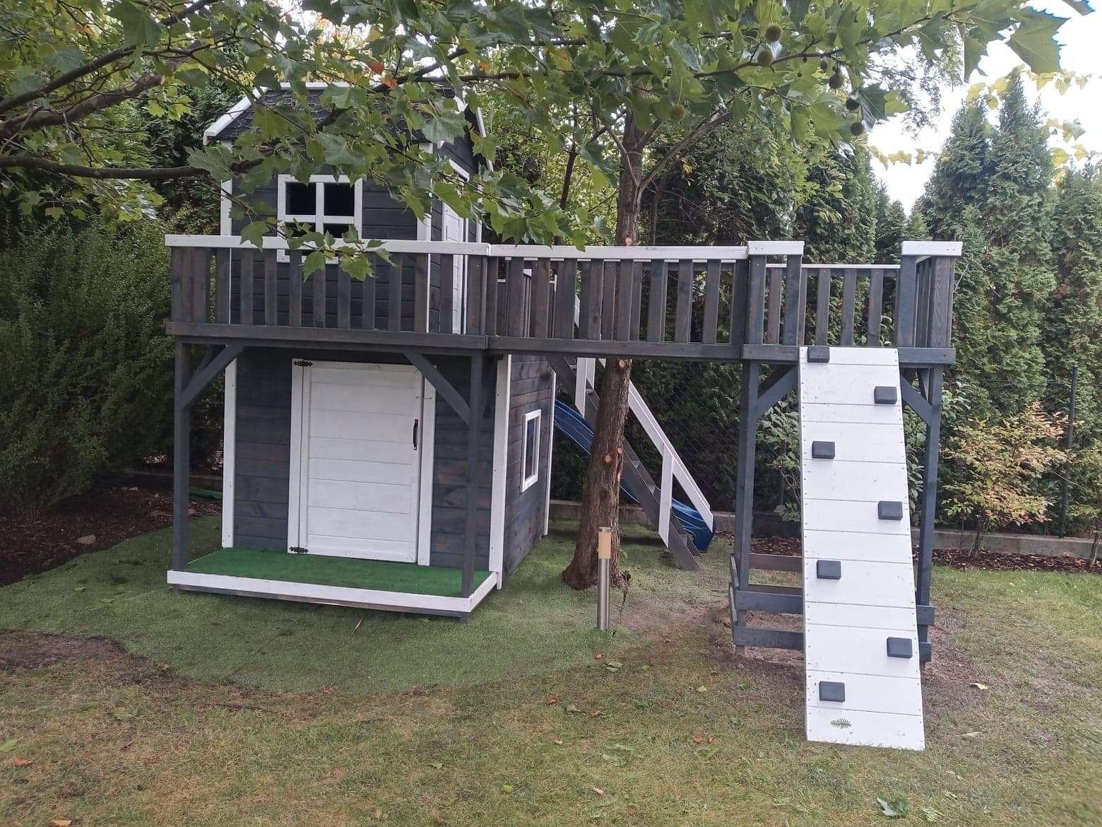 Duży domek dla dzieci plac zabaw drewniany (altany, donic