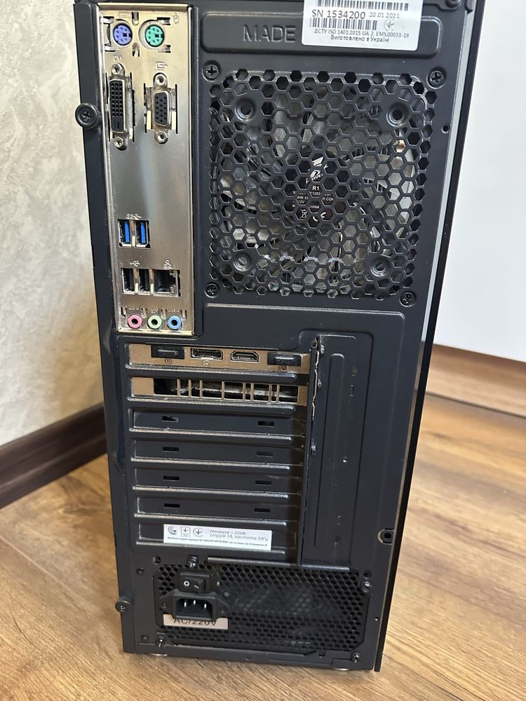 Продам компьютер i5-9400f, ge force 1660