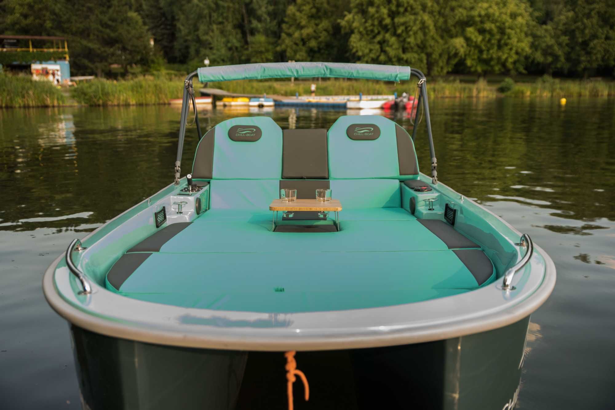 Katamaran elektryczny Chill-Boat Cane rower wodny łódź