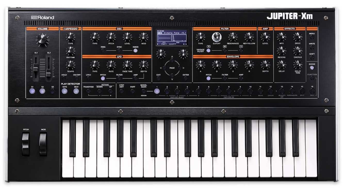 Roland JUPITER-Xm syntezator polifoniczny 4 warstwy + 1 perkusyjna