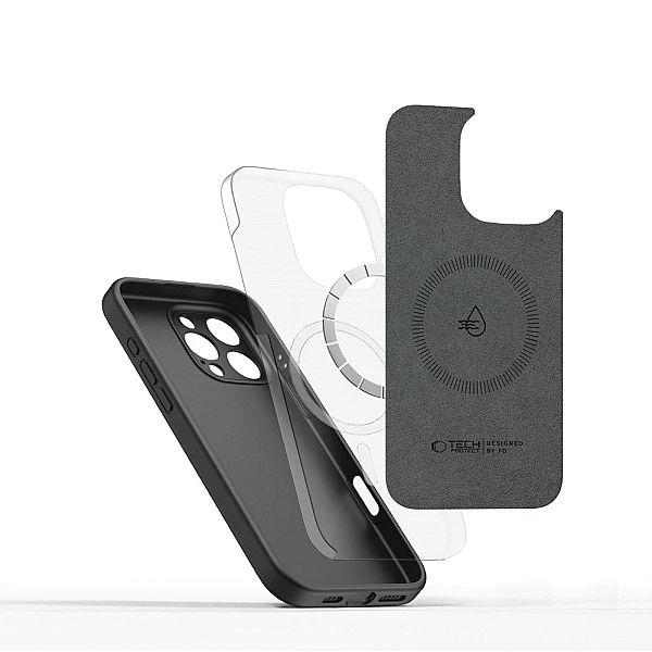 Tech-Protect Liquid Silicone Magsafe Iphone 16 Pro Black